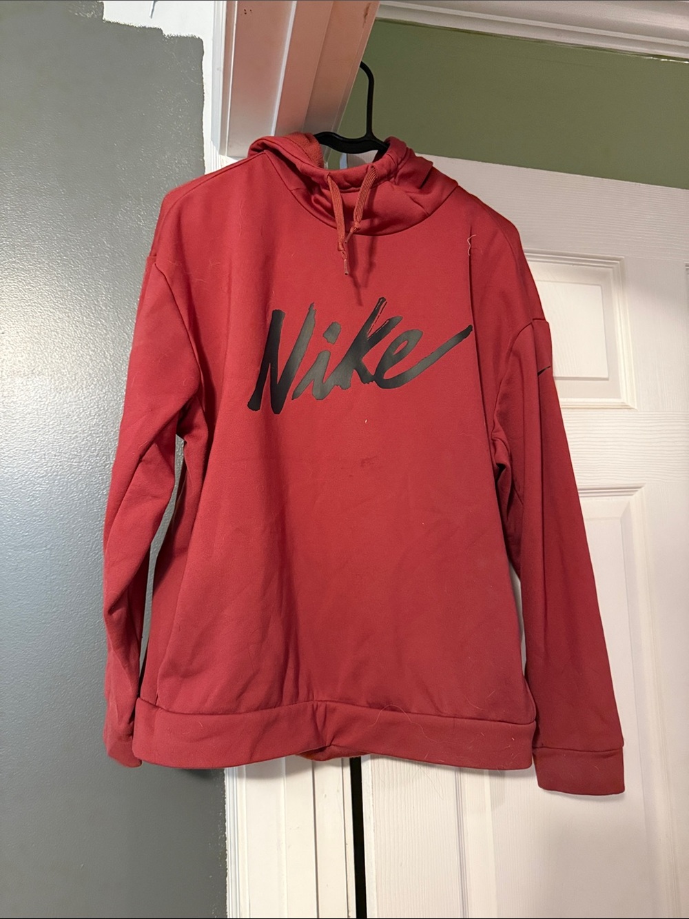 Nike Maroon/Burgundy Hoodie with Black Swoosh Tag